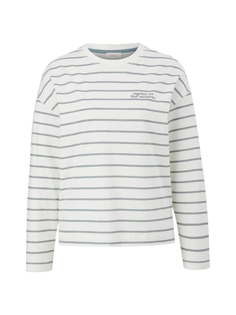 Image for Women's Striped Top,White
