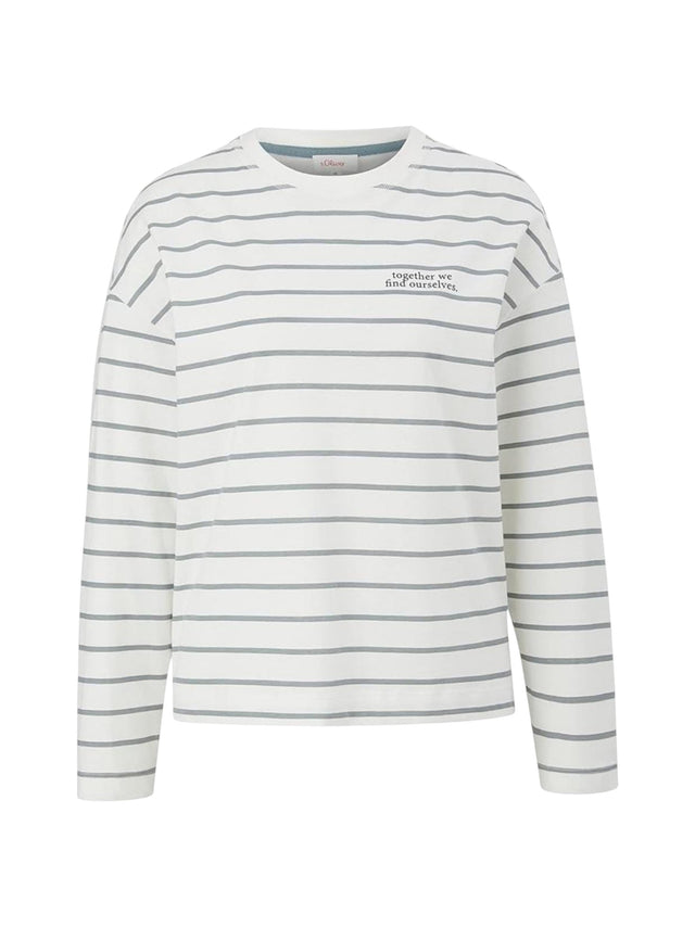 Image for Women's Striped Top,White
