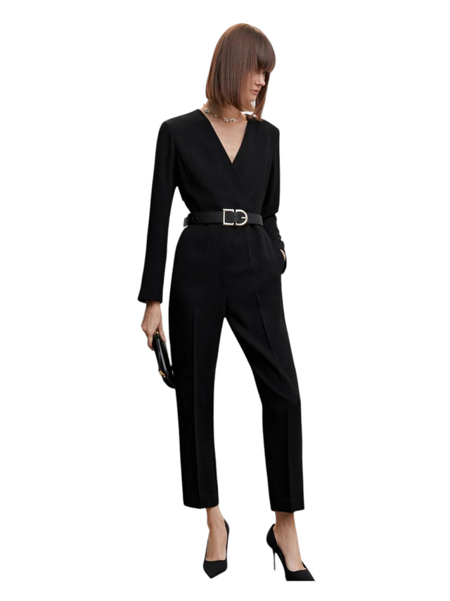Image for Women's Plain Jumpsuit,Black