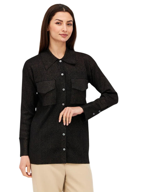 Image for Women's Shiny Chemise,Black