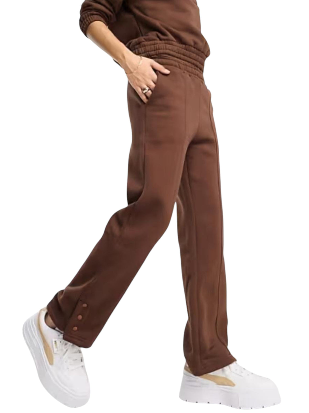 Image for Women's Plain Pant,Brown