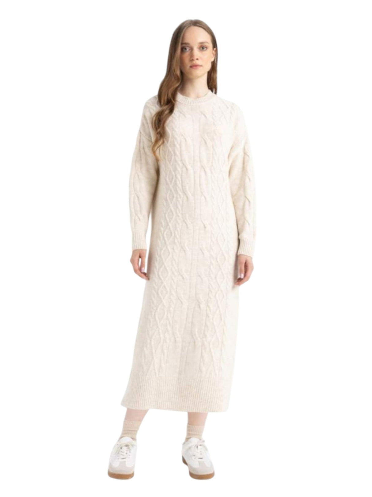 Image for Women's Knitted Dress,White