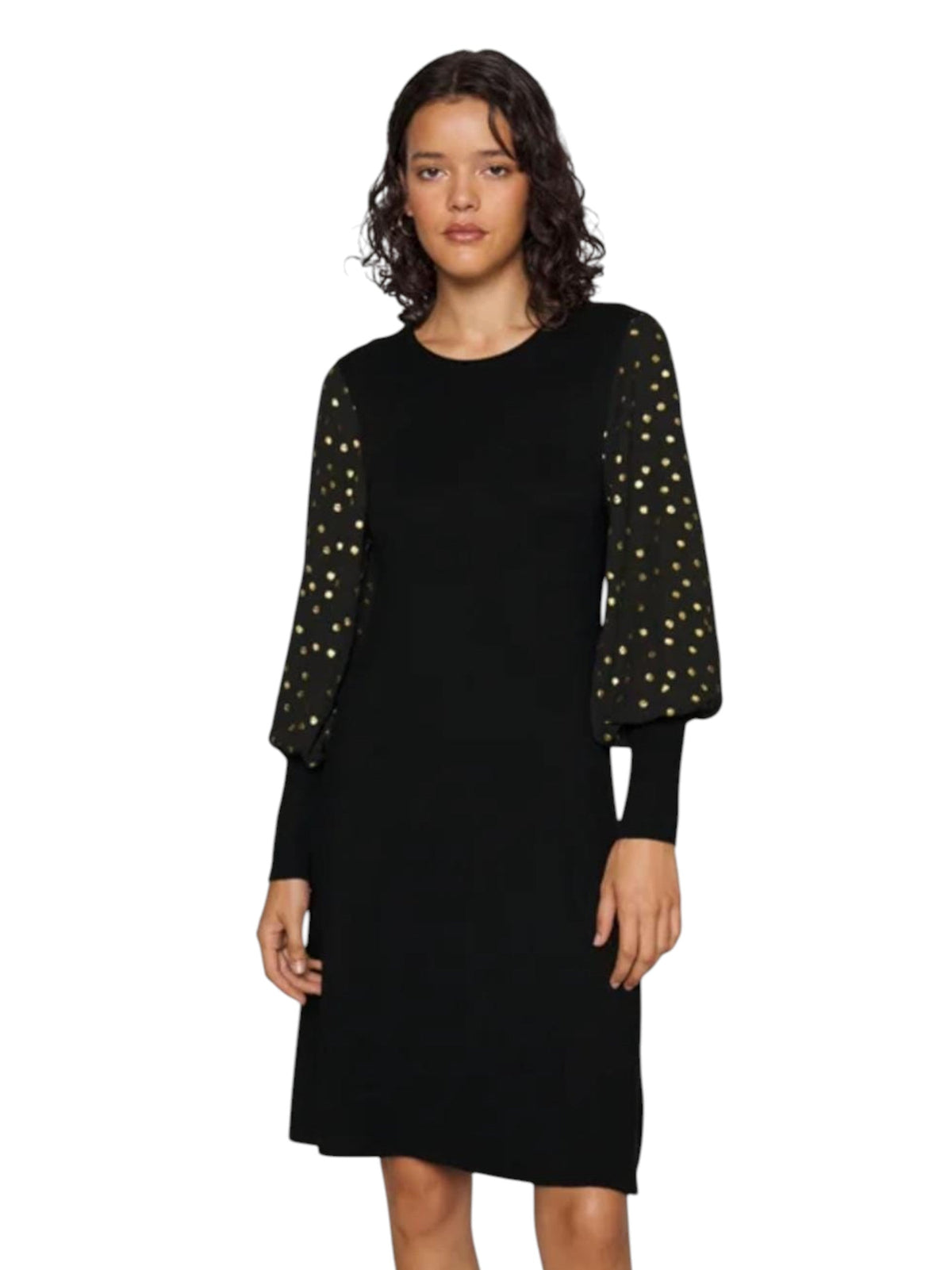 Image for Women's Plain Solid Dress,Black