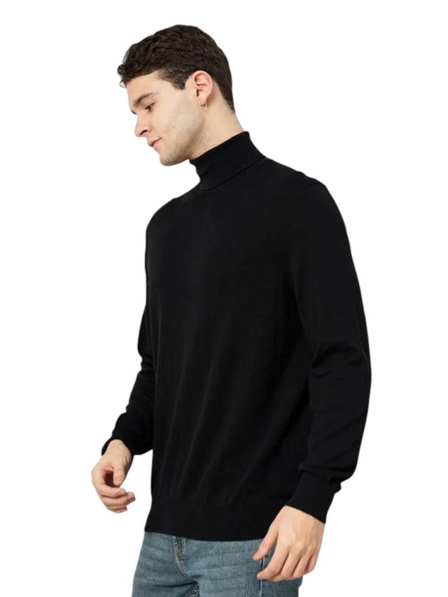 Image for Men's Knitted Sweaters,Black