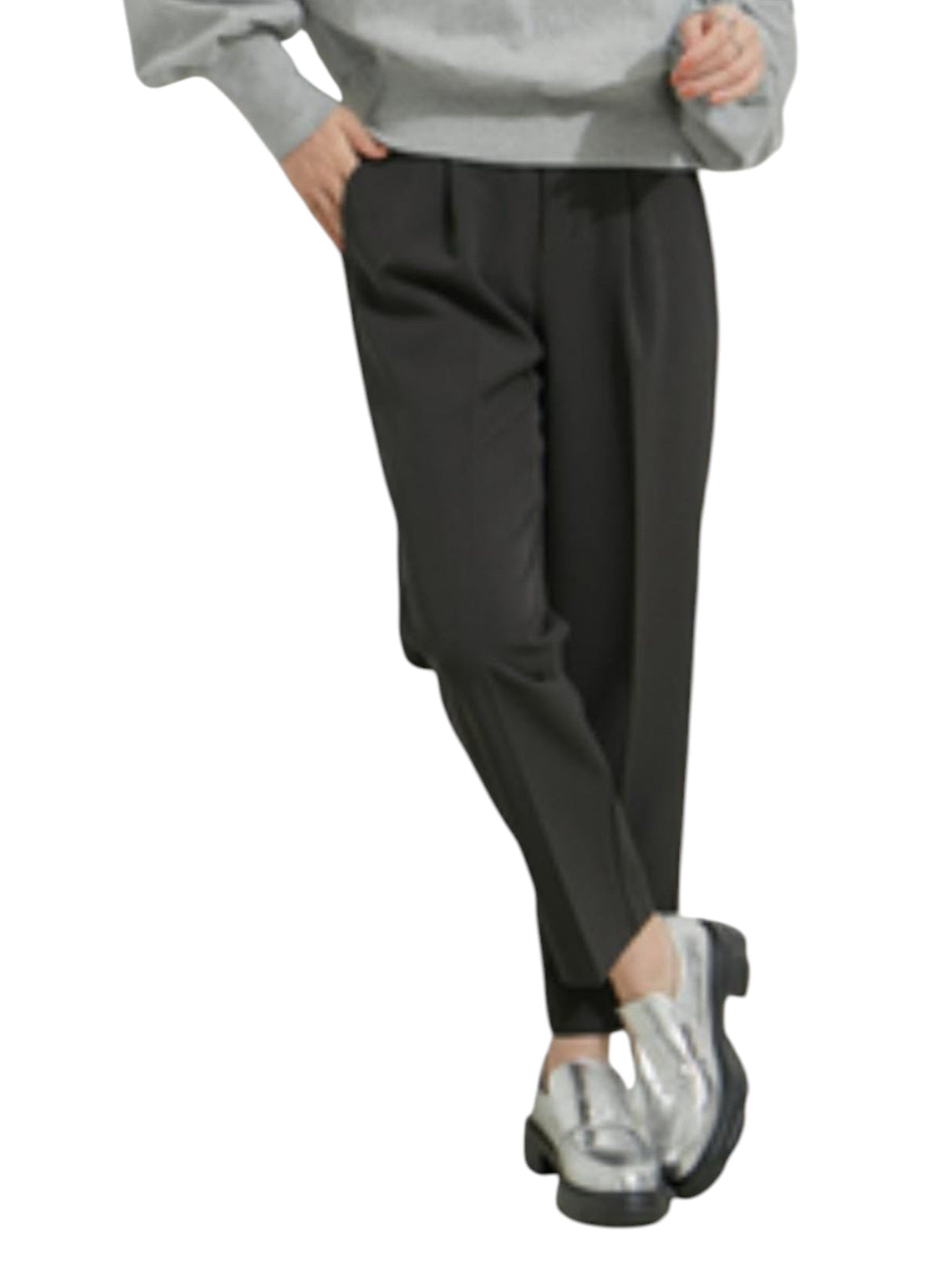 Image for Women's Plain Classic Pant,Dark Grey