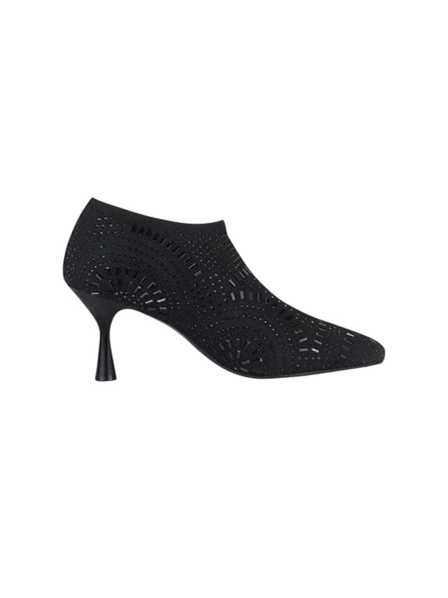 Image for Women's Rhinestones Textured Ankle Boots,Black