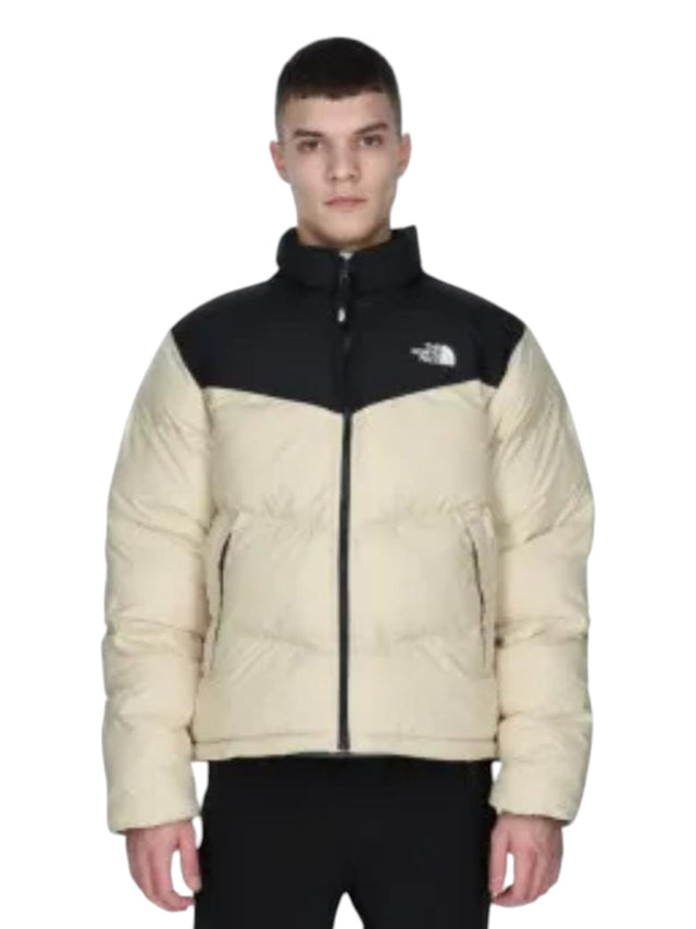 Image for Men's Colorblocked Quilted Jacket,Beige