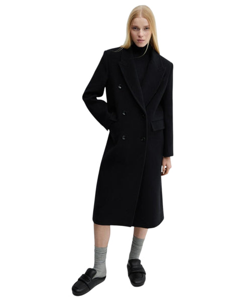 Image for Women's Plain Classic Long Jacket,Black