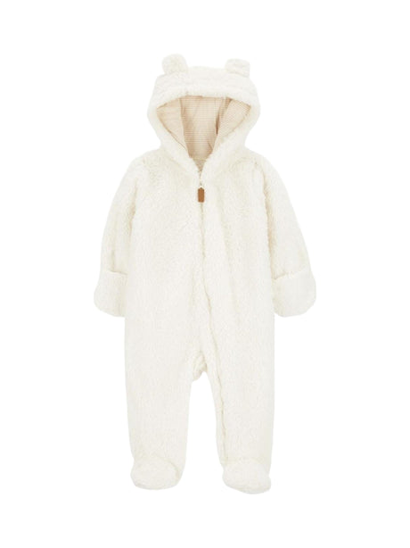 Image for Kids Girl's Faux Fur Jumpsuit,White
