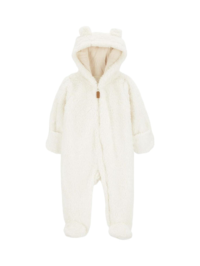 Image for Kids Girl's Faux Fur Jumpsuit,White
