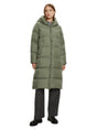 Image for Women's Quilted Long Jacket,Olive