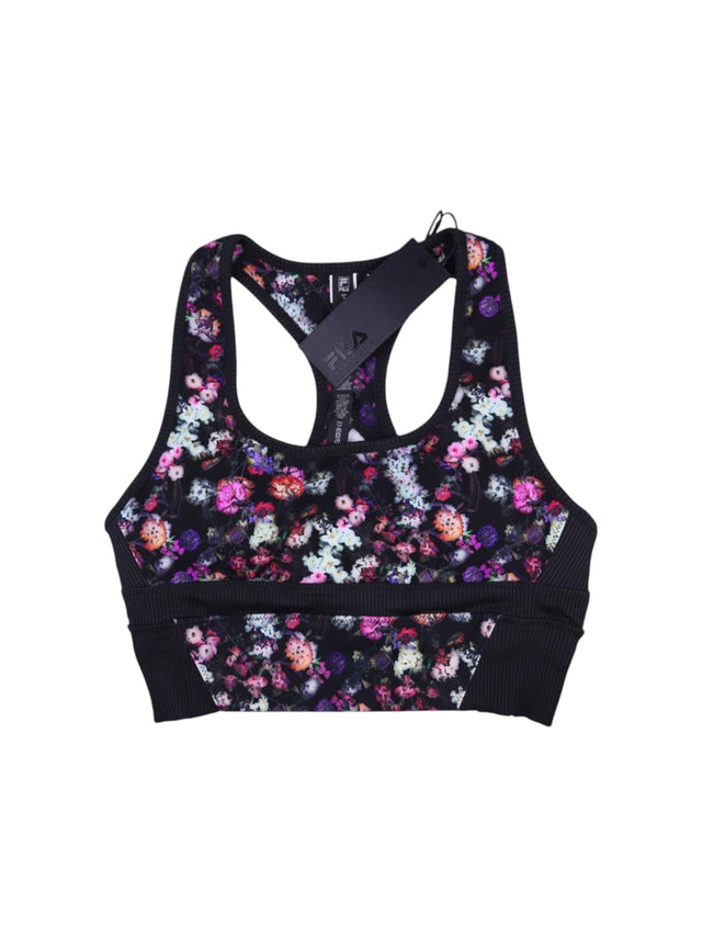 Image for Women's Floral Printed Sport Bra,Black