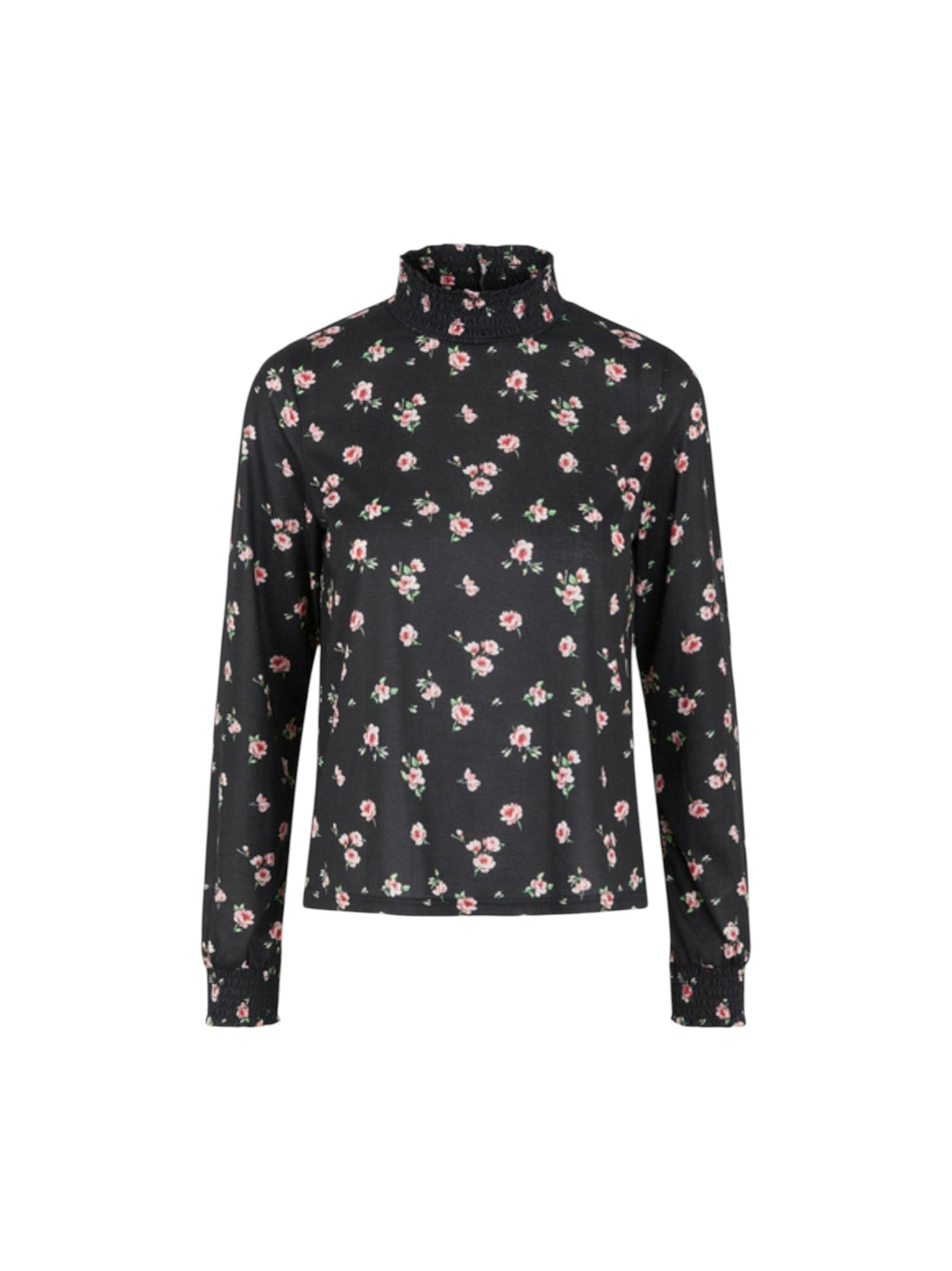 Image for Women's Floral Printed Top,Black