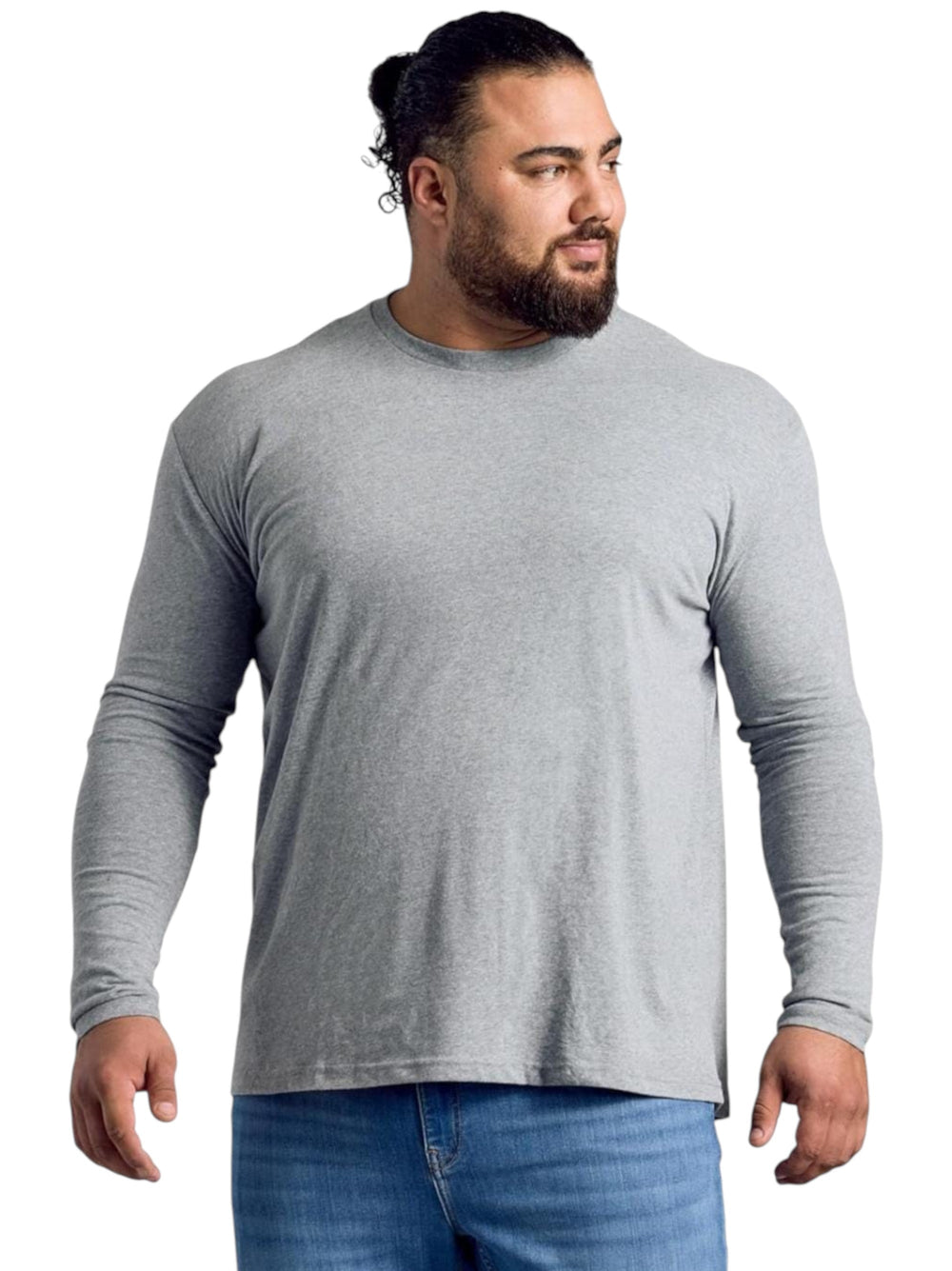 Men's Plain Solid Casual Top,Light Grey – All Brands Factory Outlet