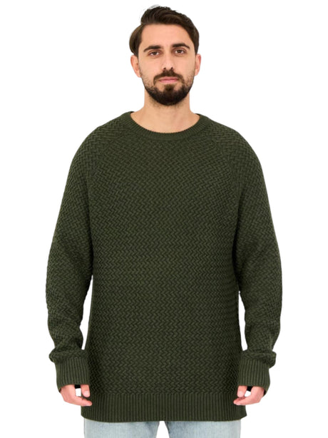 Image for Men's Knitted Sweaters,Dark Olive
