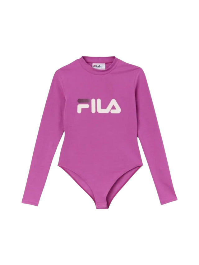 Image for Women's Brand Logo Printed Bodysuit,Purple