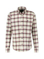 Image for Men's Plaid Dress Shirt,White
