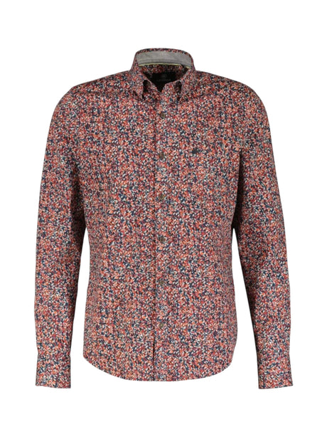 Image for Men's Graphic Dress Shirt,Burgundy