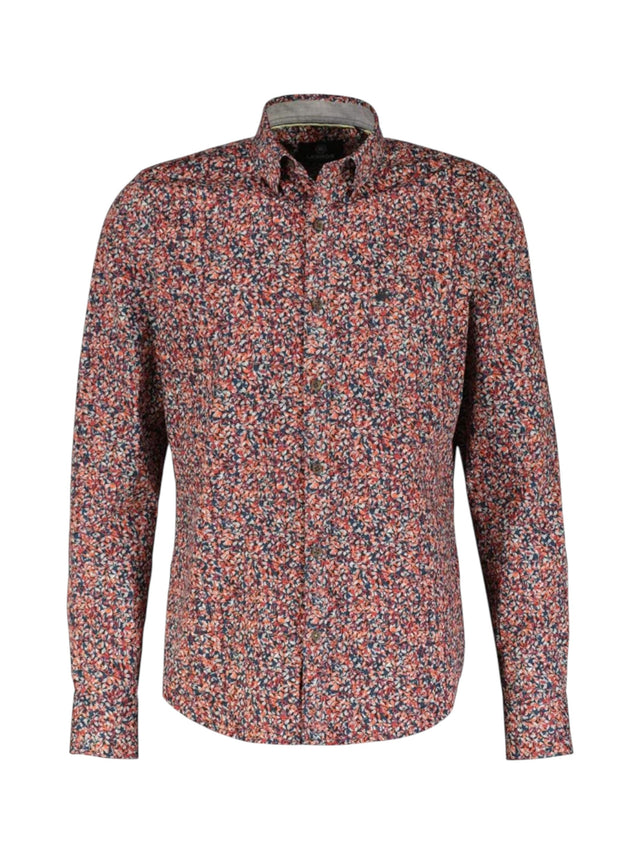 Image for Men's Graphic Dress Shirt,Burgundy