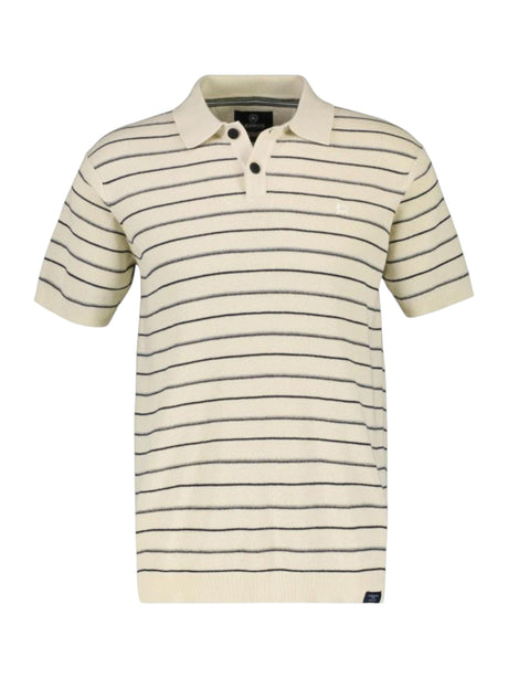 Image for Men's Stripped Polo Shirt,White