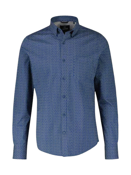 Image for Men's Graphic Dress Shirt,Navy