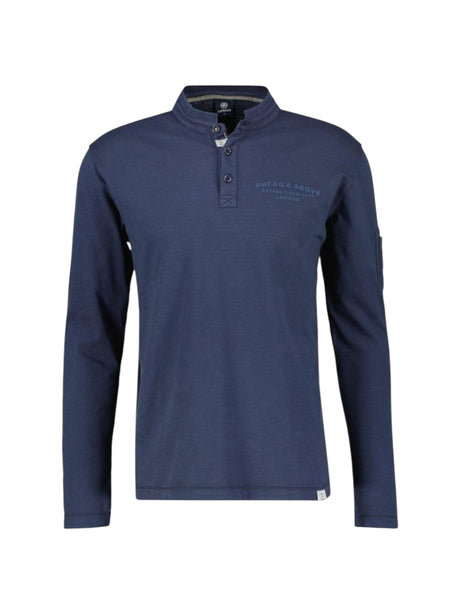 Image for Men's Brand Logo Printed Top,Navy
