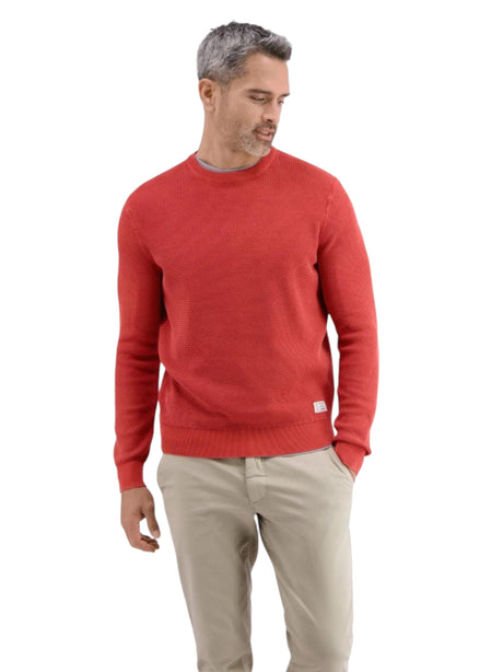 Image for Men's Knitted Plain Sweaters,Red