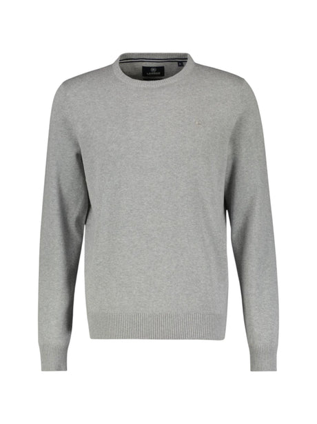Image for Men's Plain Solid Sweaters,Light Grey