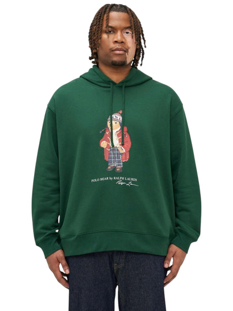 Image for Men's Graphic Printed Hoodie,Green
