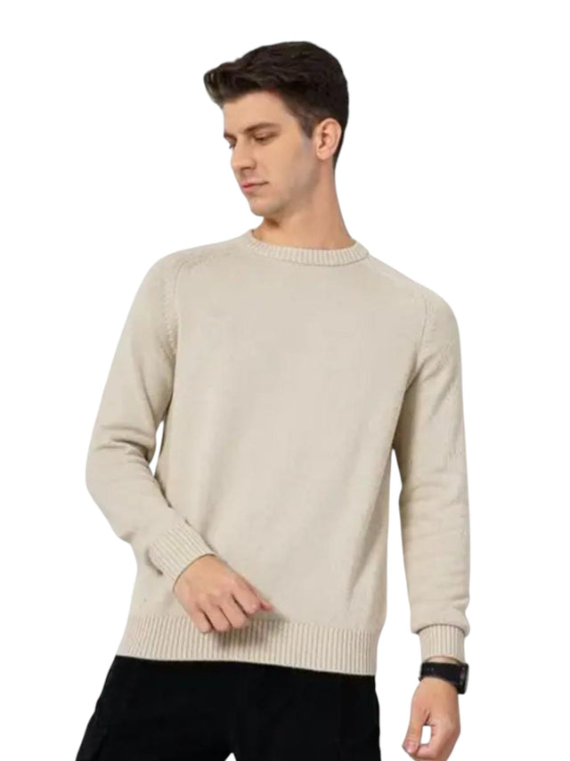 Image for Men's Knitted Sweaters,Beige
