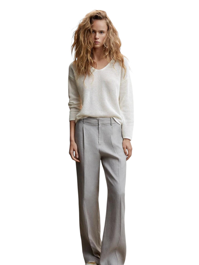 Image for Women's Open Knitted Top,Off White