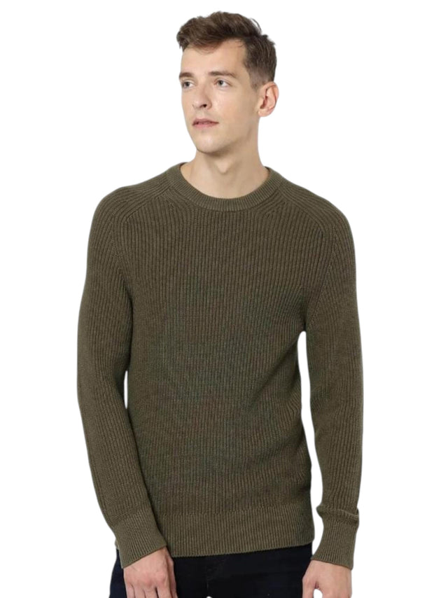 Image for Men's Knitted Sweaters,Olive
