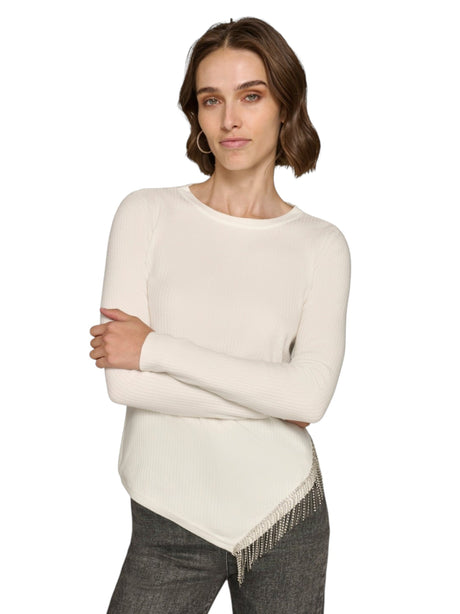 Image for Women's Knitted Top,Wihte 
