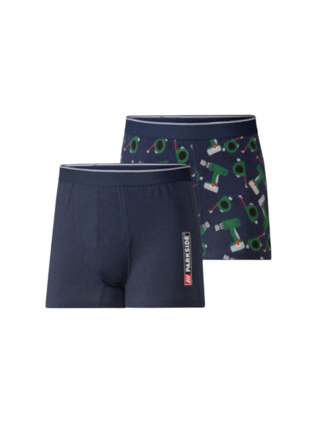 Image for Men's Printed Boxer Set 2Pieces,Navy