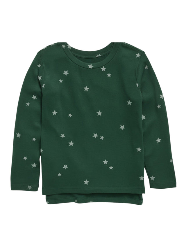 Image for Kids Girl's Star Printed Top,Green 