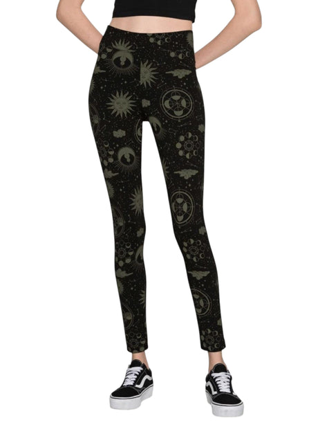 Image for Women's Graphic Printed Legging,Black\Olive 
