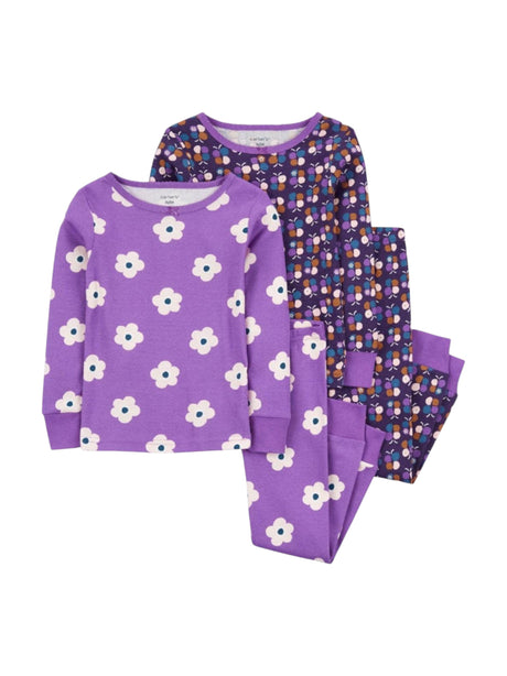 Image for Kids Girl's Graphic Printed Sleepwear Two Set,Purple 