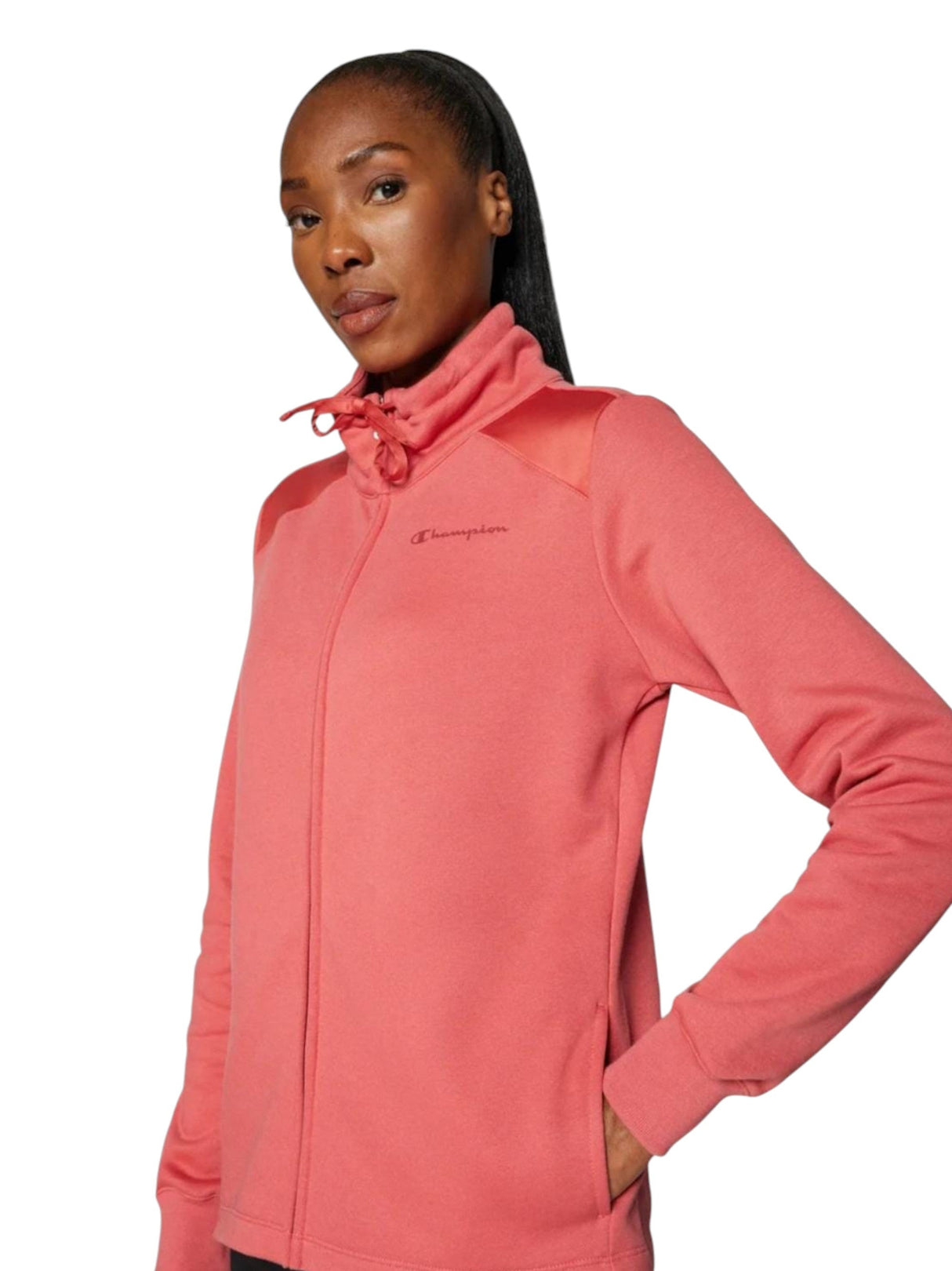 Image for Women's Plain Solid JacketTwo Pockets,Coral