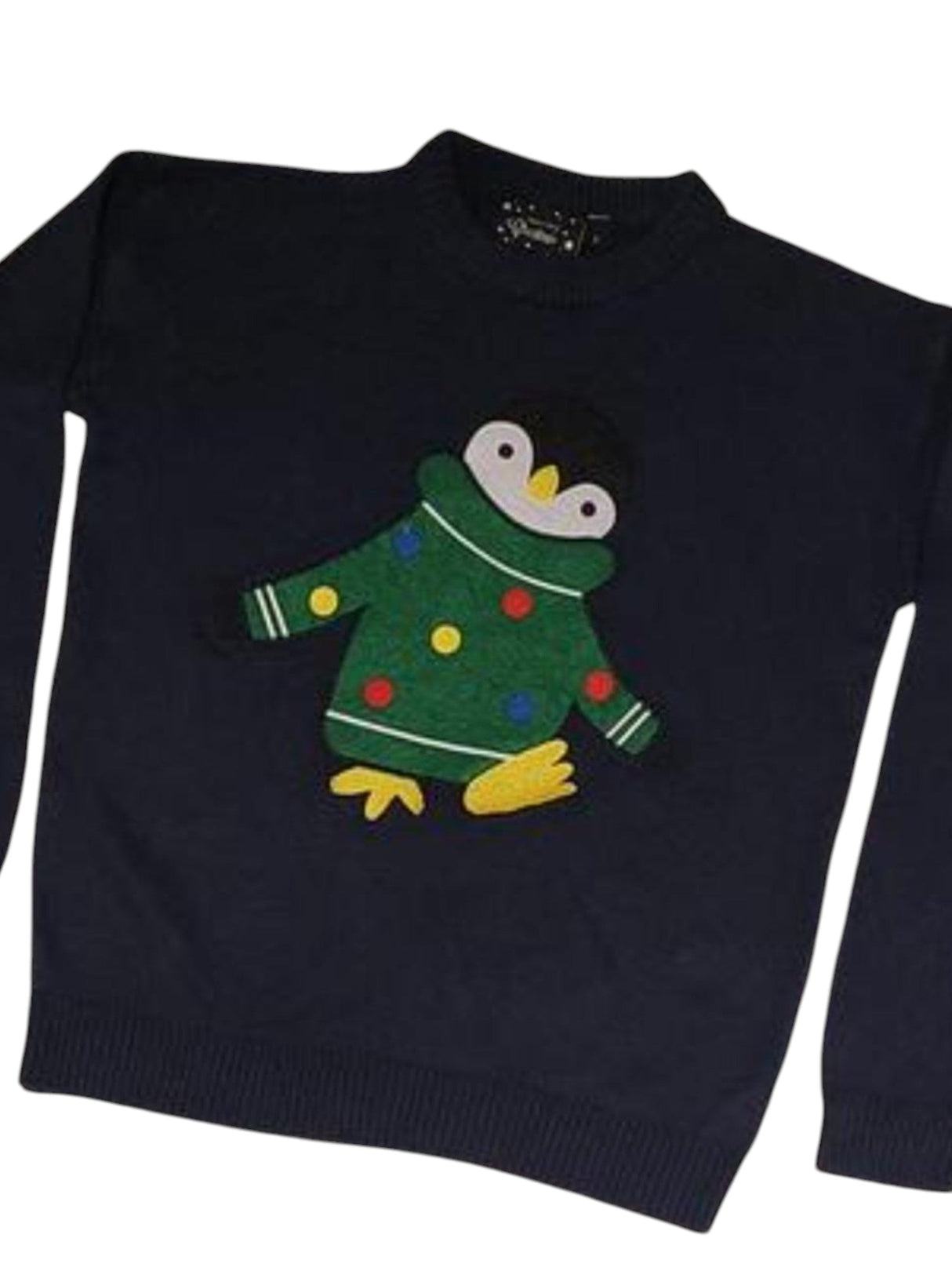 Image for Women's Graphic Printed Sweaters,Navy