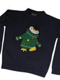Image for Women's Graphic Printed Sweaters,Navy