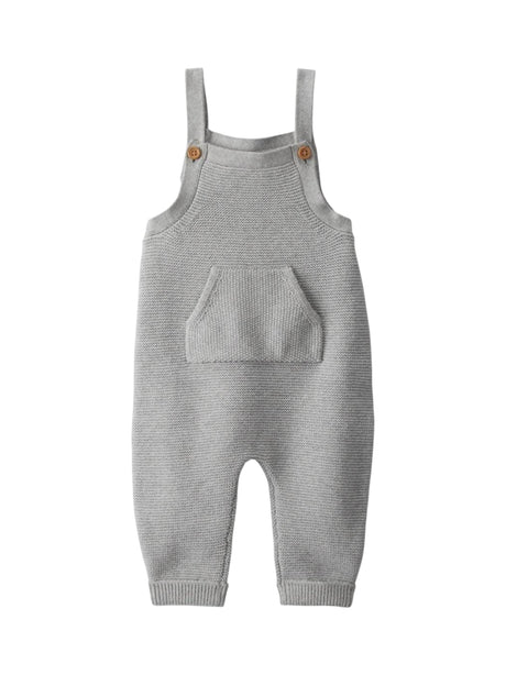 Image for Kids Boy's Plain Solid  Jumpsuit,Light Grey