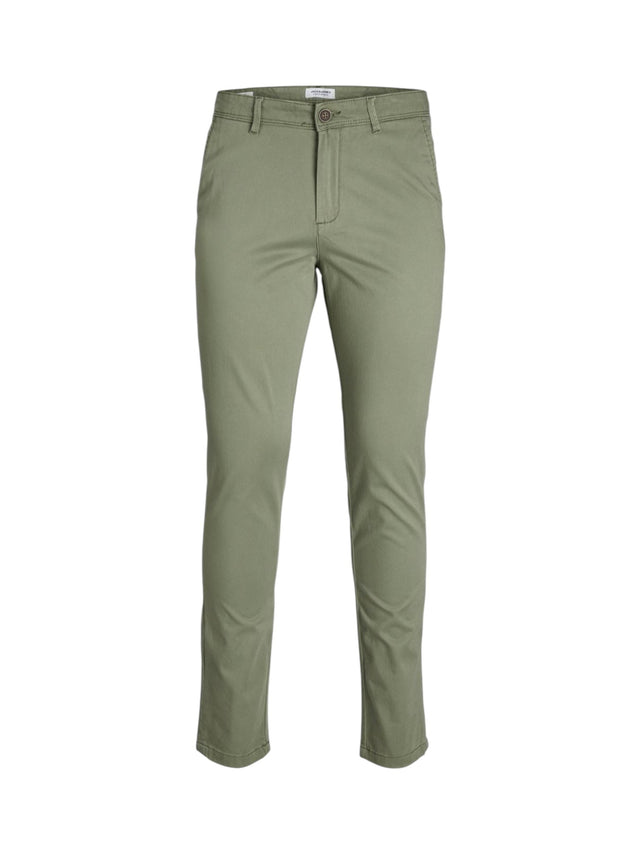 Image for Men's Plain Solid Casual Pants,Olive