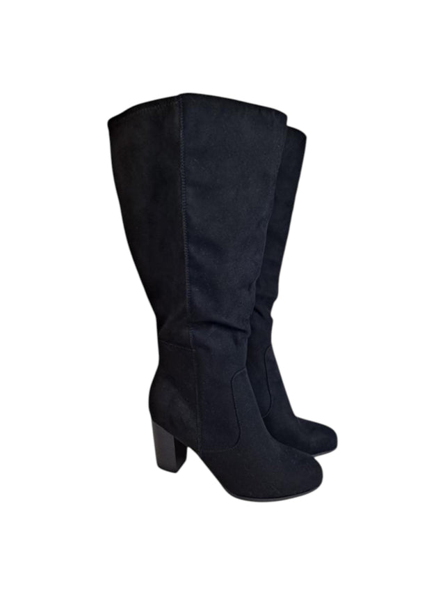 Image for Women's Plain Knee High Boots Heels,Black