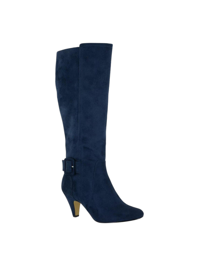 Image for Women's Plain Knee High Boots,Navy
