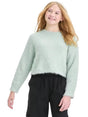 Image for Kids Girl's Fuzzy Sweater,Light Green