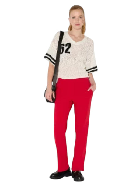 Image for Women's Plain Solid Pant,Red