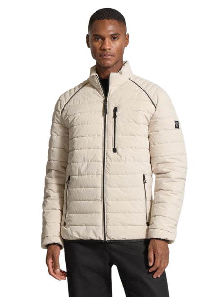 Image for Men's Quilted Jacket,Off White