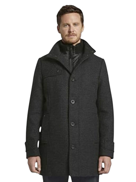 Image for Men's Textured Jacket,Black