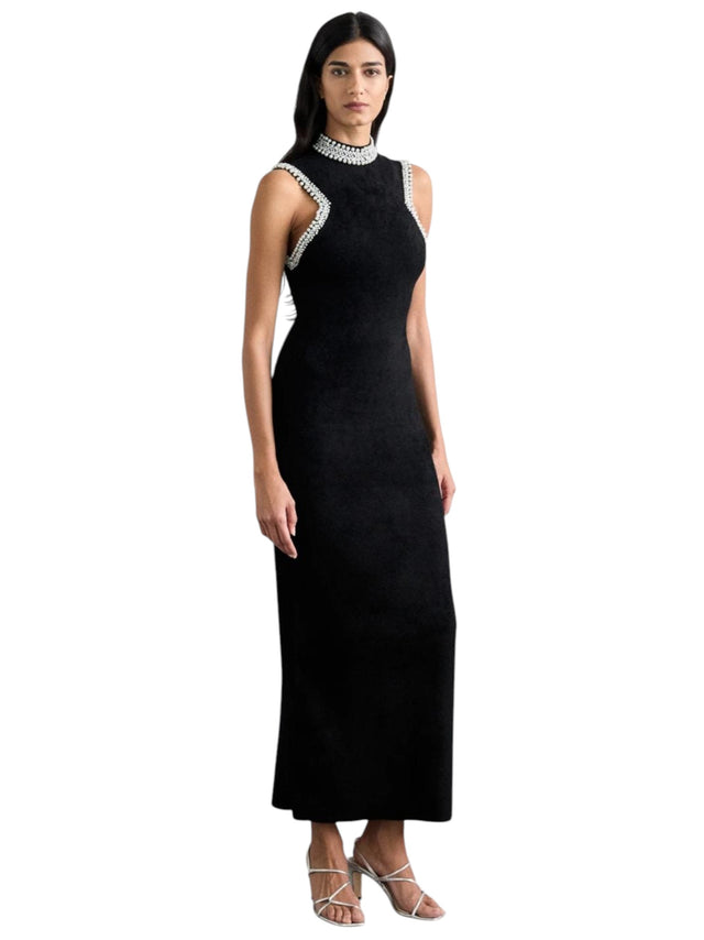 Image for Women's Textured Pearls Dress,Black