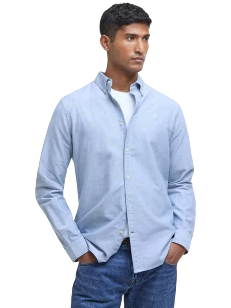 Image for Men's Plain Dress Shirt,Blue